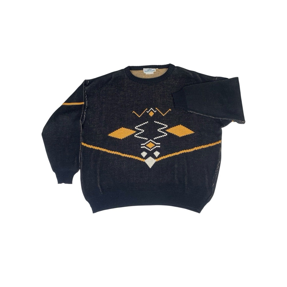 Vintage The Ouragan Clothing Men's Sweater Sz  2XT Cottage Core Preppy Crewneck‎